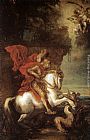 George Canvas Paintings - St George and the Dragon